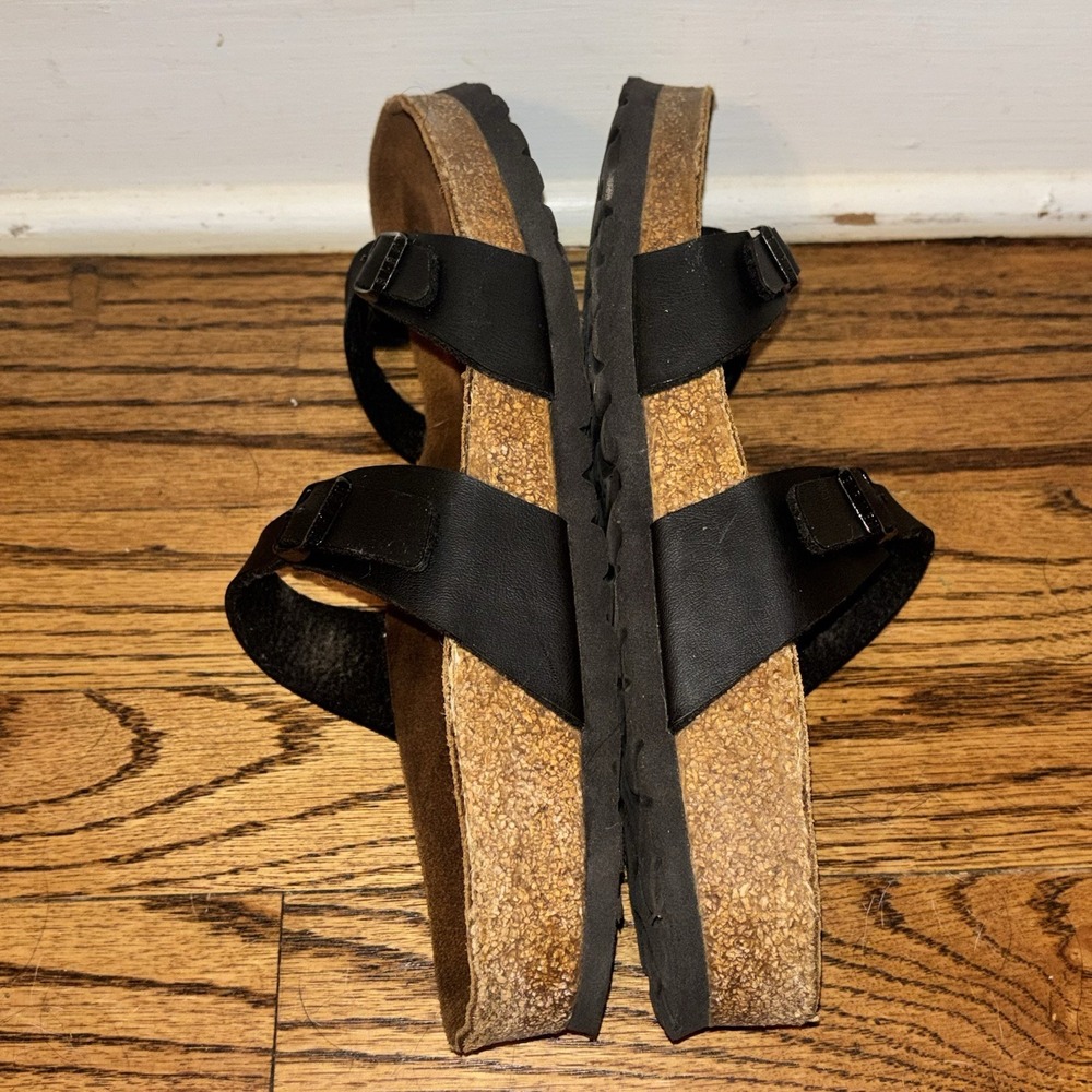 Birkenstock Mayari Black Birko-Flor Toe Loop Sandals Womens 40 L9 M7 - Picture 7 of 13